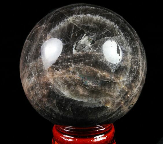 Polished Black Moonstone Sphere - Madagascar #78939